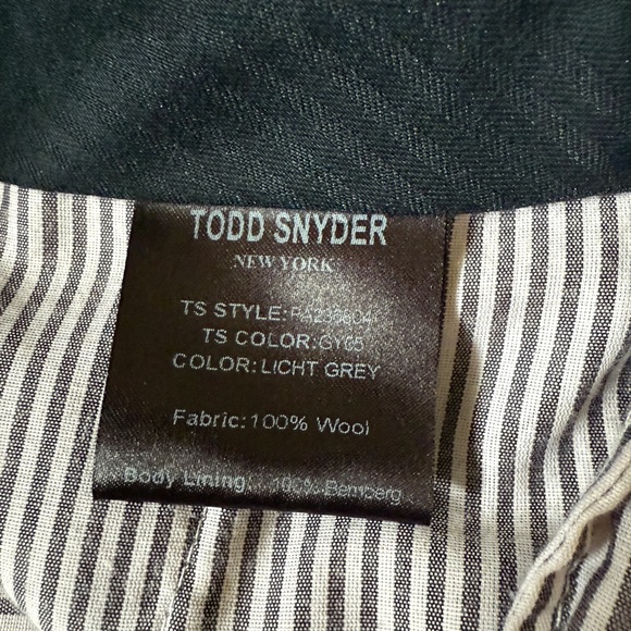 Todd Snyder Gray Dress Pants - 100% wool Hudson pants.  Like new condition! - Picture 8 of 13